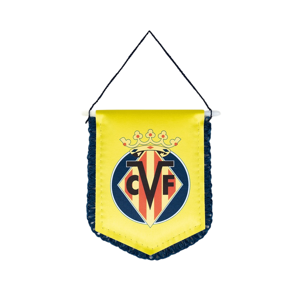 Fanion Villarreal CF - 9x11 Cm, Club Espagnol