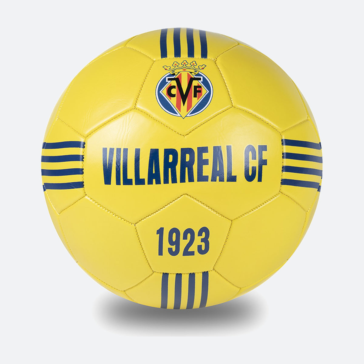 Balón amarillo Villarreal CF 1923 con escudo