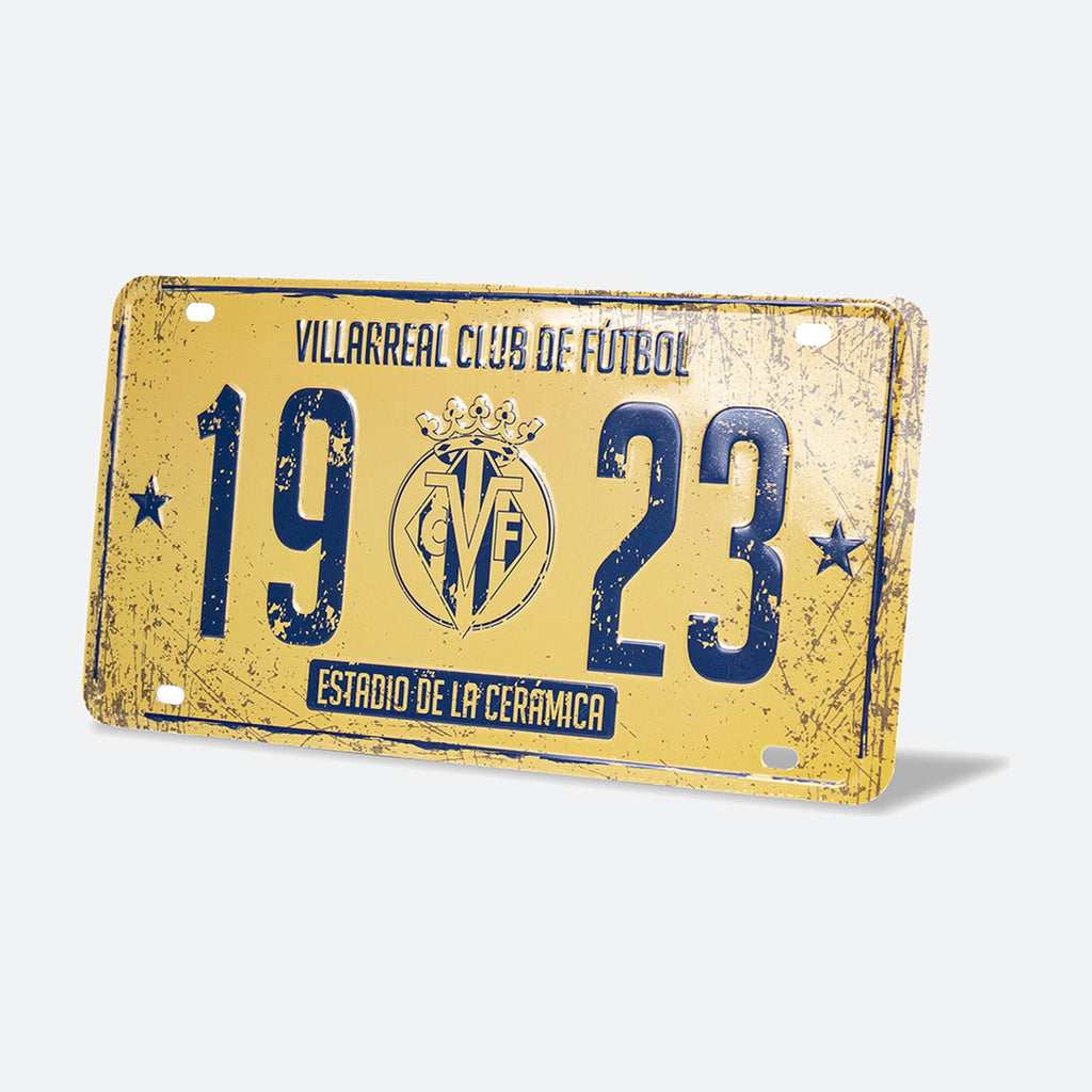 Placa metálica Villarreal CF 1923 Estadio de la Cerámica