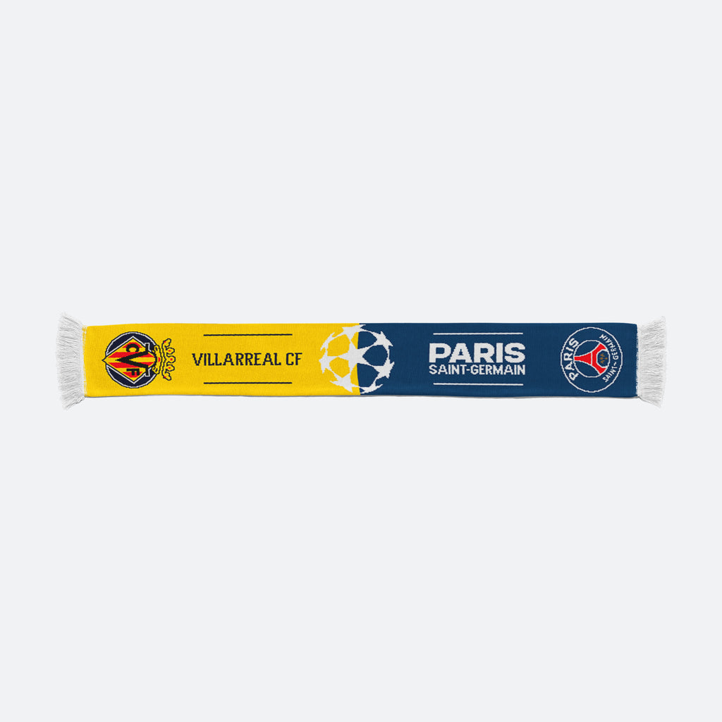 Bufanda Champions League Villarreal CF vs Paris Saint-Germain