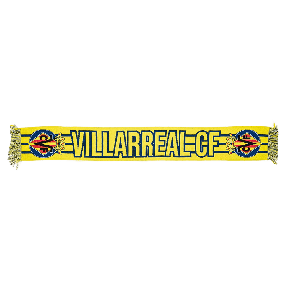 BUFANDA FRANJA ESCUDO VILLARREAL CF