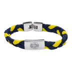 TWO-TONE BRAIDED FLAG BRACELET