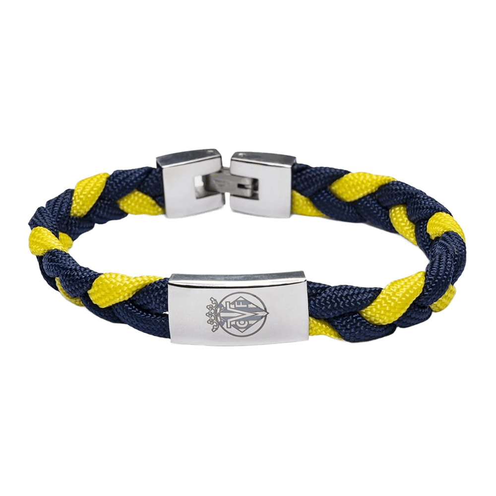 TWO-TONE BRAIDED FLAG BRACELET