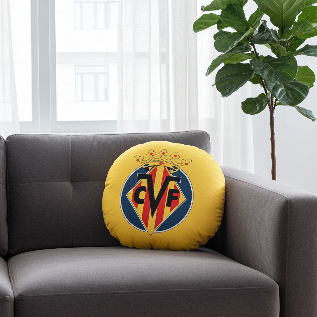 Villarreal CF Round Cushion